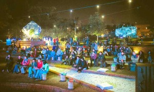 Unbox Festival at night